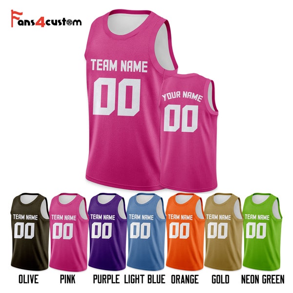 Custom Basketball Jersey,Basketball Shirt 3D Print Stitch Name&Number,Basketball team shirt,Quick-dry Shirt,Basketball Jersey for Men Youth