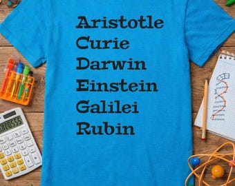 Back to School Tee - Greatest of All Time - Renowned Scientists - Inspiring, Fun Kids Tee