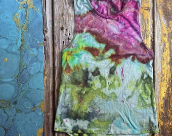 Ice Dyed Custom Tank Top, Dyed to Order