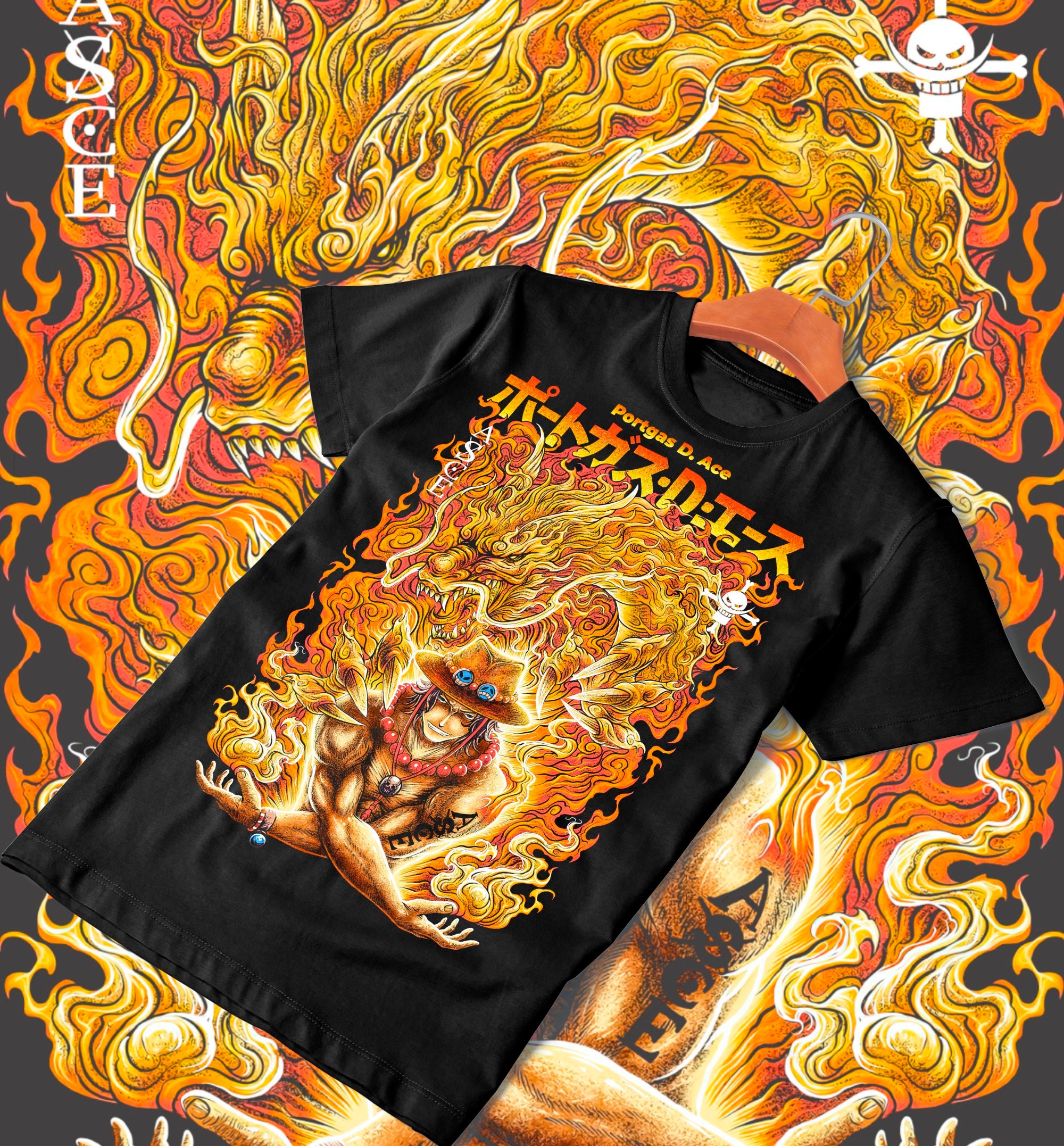 One Piece anime fire fist Ace shirt, hoodie, sweater and v-neck t-shirt