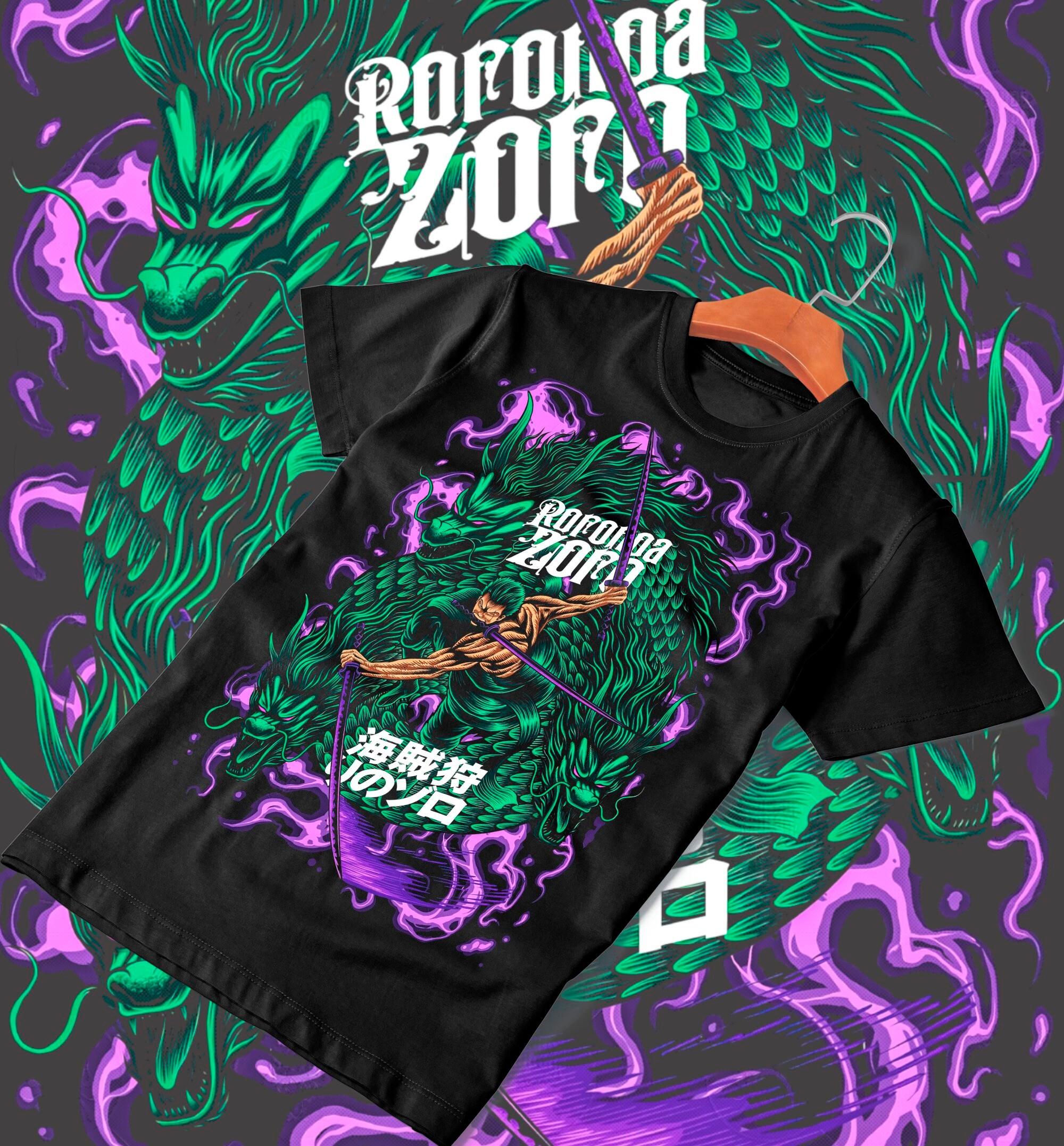 Roronoa zoro T shirt by gimmsx on Dribbble