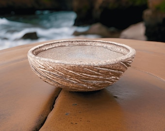 Handmade Bonsai Pot - One of a Kind Bonsai Pot - Stoneware - Bonsai Pot - Round Pot - Bonsai