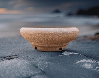 Handmade Bonsai Pot - One of a Kind Bonsai Pot - Stoneware - Bonsai Pot - Round Pot - Bonsai