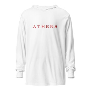 athens kapuzen langarm t-shirt
