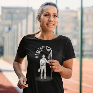 We Salute You Golfer with Flag T-Shirt, Get High Go Low Apparel, Unisex Stylish Golf Tee, Unique Sports Clothing, Golf Enthusiast Gift
