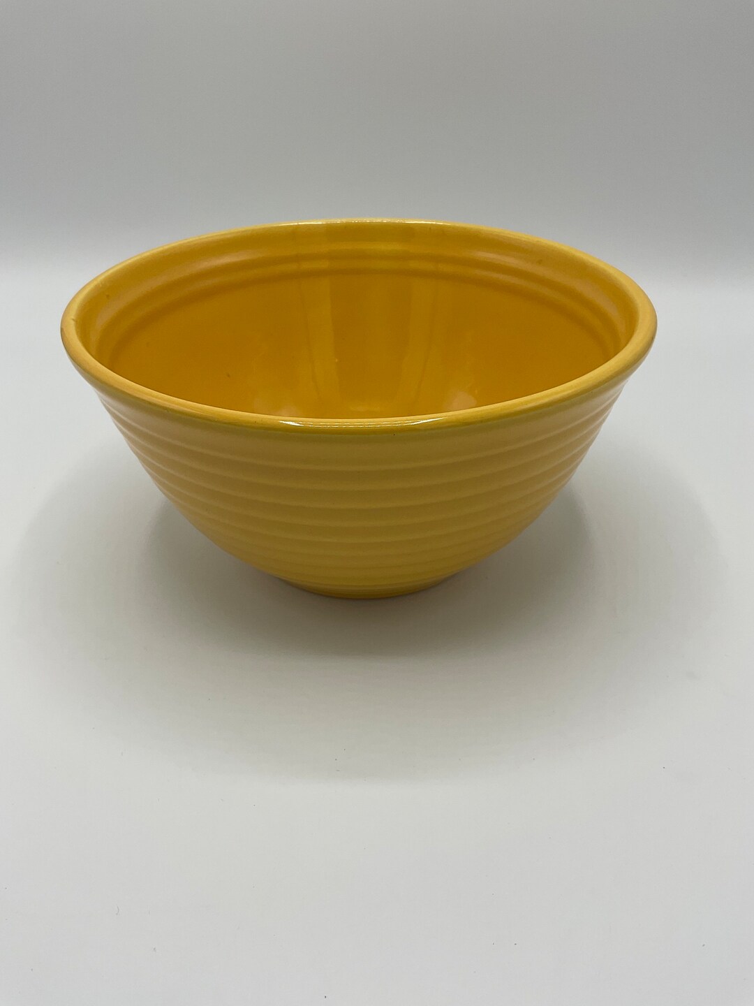 Vintage Bauer Pottery Chinese Yellow Ringware Mixing Bowl No. 24