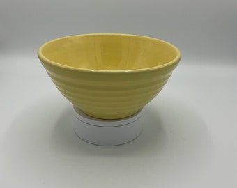 Vintage Bauer Pottery Ringware Bowl: Chartreuse Green Beehive Bowl