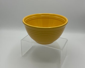 Vintage Bauer Pottery Two Inside Rings, Yellow Ringware Mixing Bowl No 24