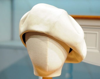Lightweight Cotton Beret for Women, Breathable Spring Summer French Hat, Casual Gift