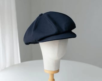 Chapeau gavroche surdimensionné sur mesure, casquette gavroche ample, chapeau en coton surdimensionné pour homme/femme, chapeau gavroche fait main, style vintage