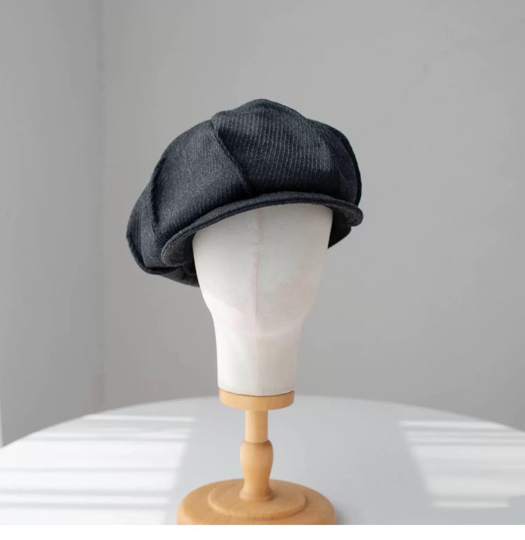 Unisex Newsboy Cap, Custom Made Oversized Newsboy Hat  display picture 1