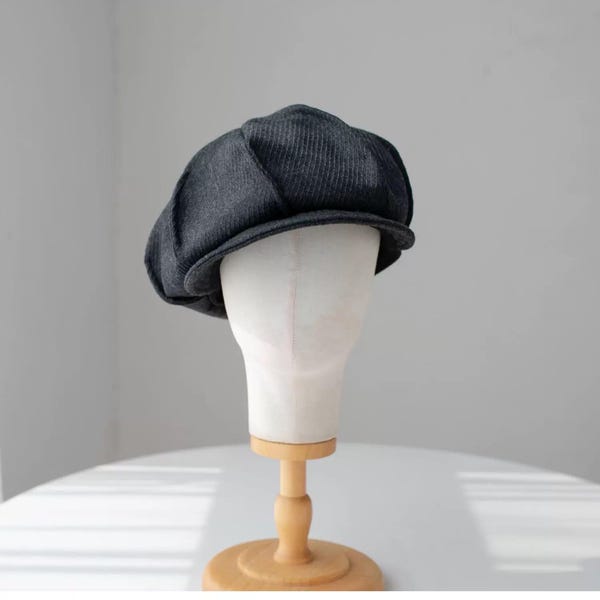 Unisex Newsboy Cap, Custom Made Oversized Newsboy Hat, Slouchy Newsboy Cap, Winter Wool Hat, Handmade Newsboy Cap Hat, Gift for Him Her