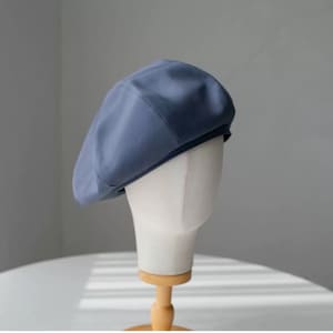 Custom Made Cotton Beret Hat for Standard/Large Head, Oversized Cotton Beret Hat for Men/Women, Handmade Beret Hat, Painter Beret