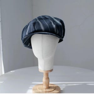 Custom Made Extra Oversized Newsboy Hat, Slouchy Newsboy Cap, Oversized Linen Hat for Men/Women, Handmade Newsboy Cap Hat, Vintage Style