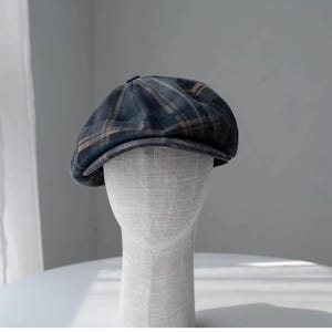 Unisex Newsboy Cap, Custom Made Oversized Newsboy Hat, Slouchy Newsboy Cap, Handmade Newsboy Cap Hat, Vintage Style,Gift for Him/Her Green
