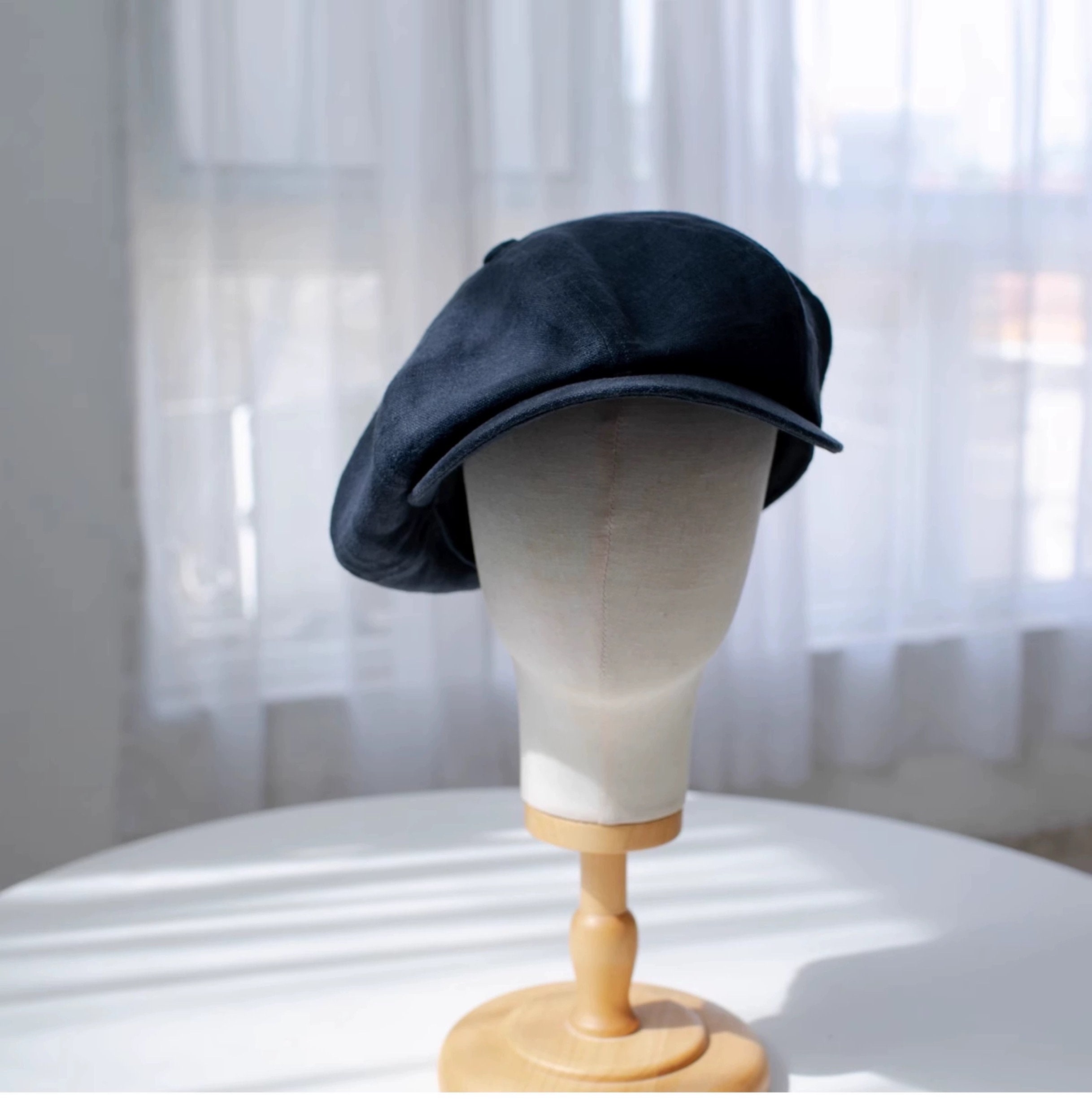 帽子 GDC linen beret black WINDLAND Y2K Girls Beret Cap Female Fashion Headwear