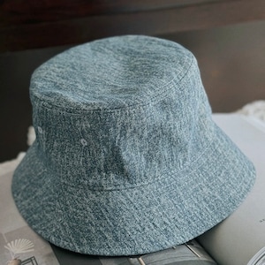 M-XL Denim Bucket Hat, Large Short Brim Bucket Hat for Women Men, Unisex Bucket Hat, Sun hat, Beach Hat, Summer Hat for Women Men