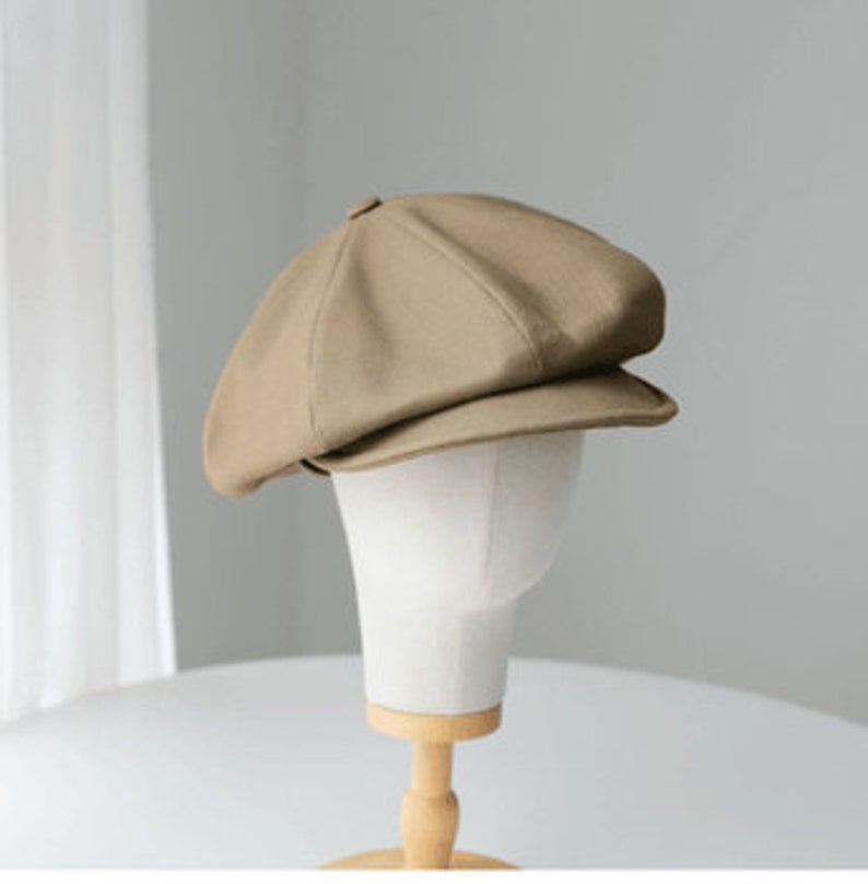 Unisex Newsboy Cap, Custom Made Oversized Newsboy Hat, Slouchy Newsboy Cap, Handmade Newsboy Cap Hat, Vintage Style,Gift for Him/Her image 16