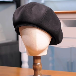 Warm Woolen Octagonal Beret | Unisex Painter&#39;s Cap | Adjustable Autumn-Winter Headwear | Cozy Artist Hat|Houndstooth Beret