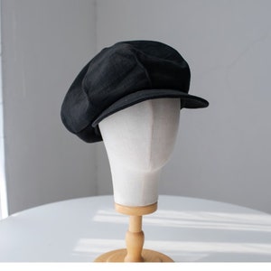 Custom Made Oversized Newsboy Hat, Slouchy Newsboy Cap, Oversized Linen Hat for Man/Women, Handmade Newsboy Cap Hat, Vintage Style