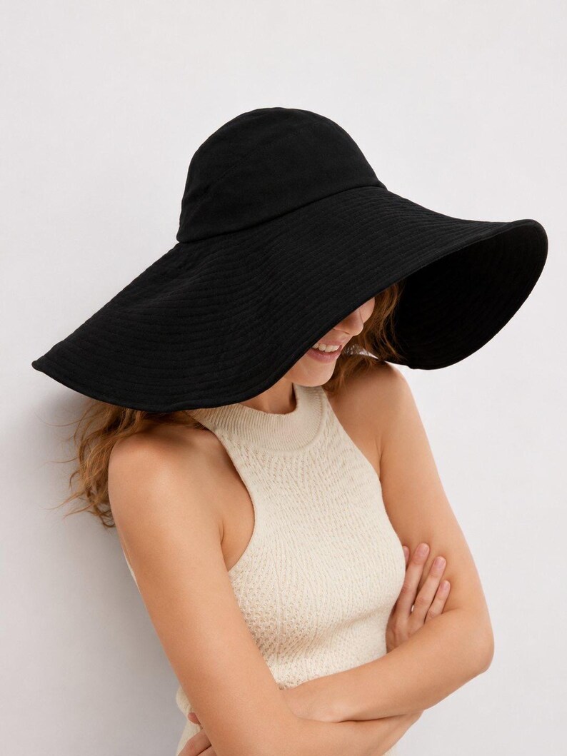 Oversized Brim UV Protection Hat - Lightweight, Breathable Sun Hat for Women - Perfect for Beach, Gardening, and Outdoor Activities image 17