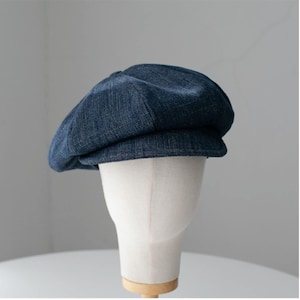Berretto da giornalaio unisex oversize in denim, cappello primavera/estate/autunno per uomo e donna, cappello da giornalaio per uomo e donna, regalo per le feste, regalo per lei