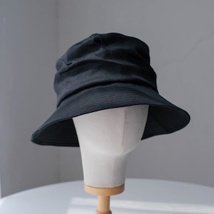 Custom Bucket Hat, Large Bucket Hat for Women, Sun Hat for Women, Summer Hat for Women, Beach Hat for Women, Foldable Hat,  100% Linen Hat