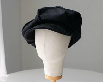Unisex Newsboy Cap, Custom Made Oversized Newsboy Hat, Slouchy Newsboy Cap, Winter Wool Hat, Handmade Newsboy Cap Hat, Gift for Him Her