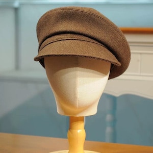 Oversized Fall Winter Newsboy Cap for Men/Women, 100% Wool Newsboy Hat, Painter Hat, Hat for Men/Women,Gift for Him/Her
