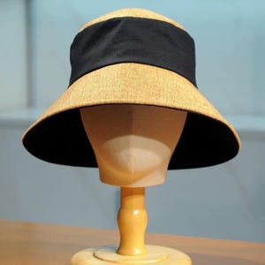 Szeroki kapelusz typu bucket hat, kapelusz typu bucket hat dla kobiet, kapelusz przeciwsłoneczny dla kobiet, kapelusz letni dla kobiet, kapelusz plażowy dla kobiet, składany kapelusz, ochrona przed promieniowaniem UV UPF50+ 99%