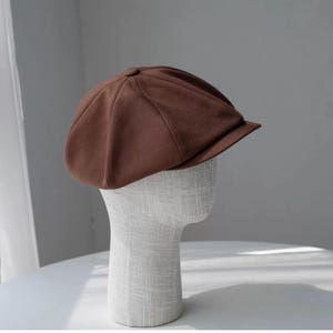 Unisex Newsboy Cap, Custom Made Oversized Newsboy Hat, Slouchy Newsboy Cap, Handmade Newsboy Cap Hat, Vintage Style,Gift for Him/Her image 11