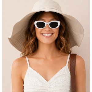 Oversized Brim UV Protection Hat - Lightweight, Breathable Sun Hat for Women - Perfect for Beach, Gardening, and Outdoor Activities image 19
