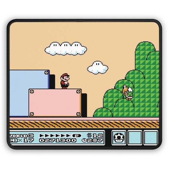 レトロゲームマウスパッド - マリオ、ゲーマーにぴったりの懐かしい