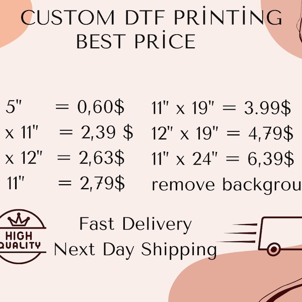 DTF Transfers , Custom DTF Transfers, Custom Gang Sheets , Ready To Press , Full Color Transfers, Full Color Custom DTF Print