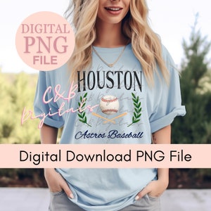 Houston Baseball png digital download file
