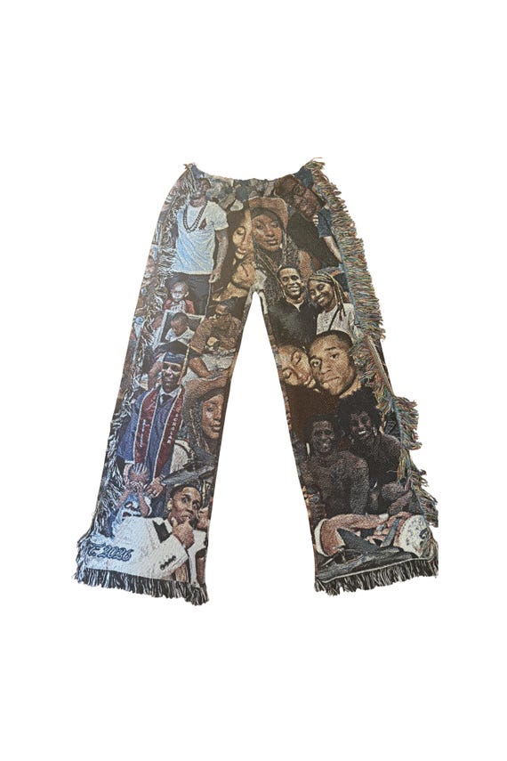 custom photo personalized tapestry pants