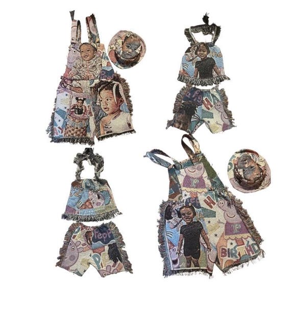 mommy and me custom photo tapestry outfits