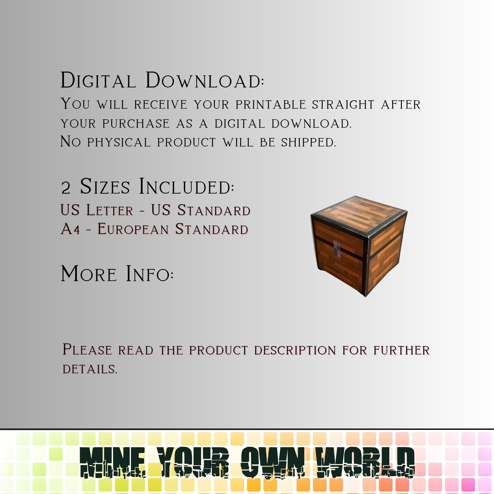 Printable Chest Block Party Box