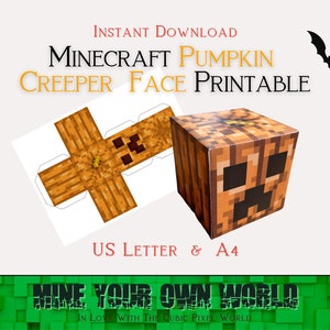 Minecraft Creeper Face - Printable for Download