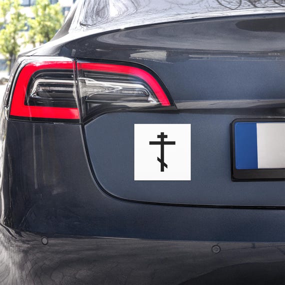 Orthodox Cross Car magnet