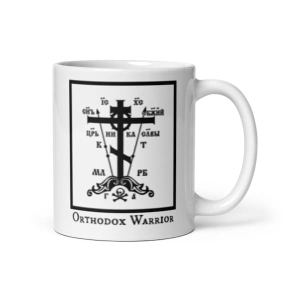 orthodox Warrior glossy mug