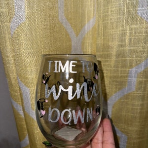 Personalized Stemless Wine Glass