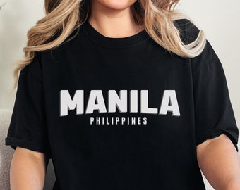 Manila Comfort Color Shirt, Manila Shirt, Travel to Manila, Manila Lover, Manila Gift, Manila Souvenir, Travel Shirt, Unisex Manila Tshirt