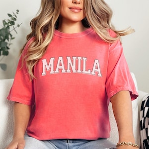 Manila Shirt, Comfort Color Manila Souvenir,Travel to Manila, Gift for Manila Lover, Manila Gift, Manila Souvenir, Manila Shirts