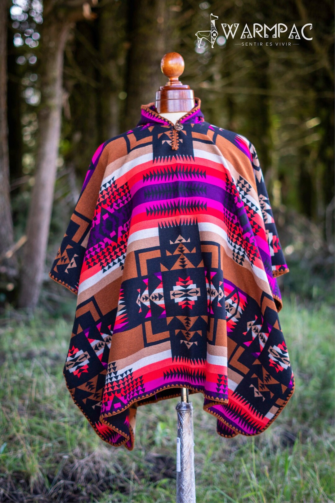South Cross Poncho Native Ponchos Ecuador Geometry Alpaca - Etsy