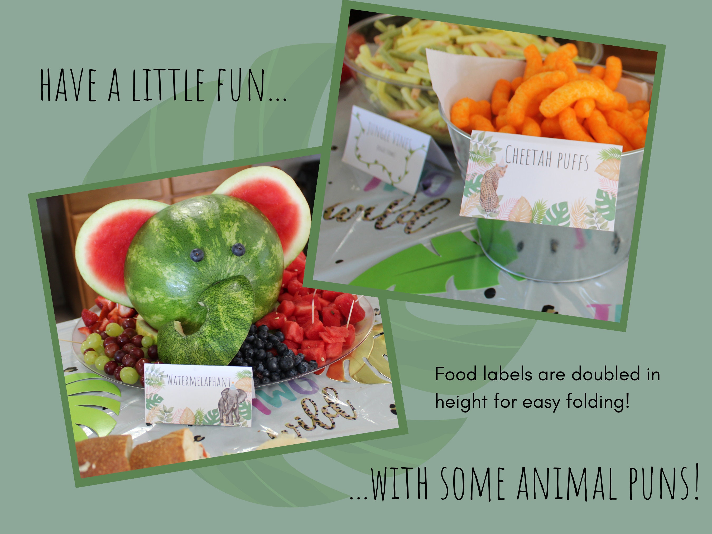 Editable Two Wild Party Printable Templates Safari Animals - Etsy