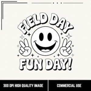 Field Day PNG, shirt met leuke smiley png, vredesteken Field Day-afbeelding, zwart-wit schoolontwerp, Teacher Field Day, Field Day Crew