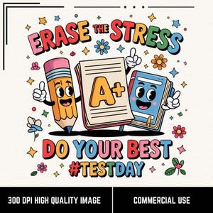 Apague o Dia do Teste de Estresse PNG, Faça o Seu Melhor Teste Escolar PNG, Dia do Teste PNG, Arrase no Teste PNG, Não se Estresse, Faça o Seu Melhor, Dia do Teste do Professor