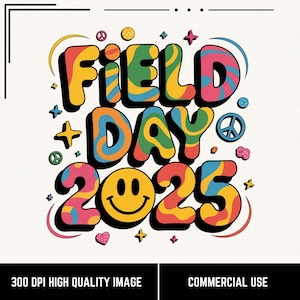 Field Day png, Groovy Field Day 2025 png, leuke vredesteken Field Day-afbeelding, Teacher Field Day, Field Day Vibes, School Field Day, smiley png