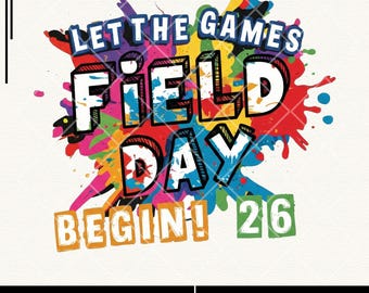 Field Day 2026 PNG: Skolskjortadesign (digital nedladdning)